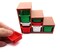Miniature Christmas Storage Shelf with Bins, Dollhouse Decor, Adorabilities